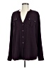 Calvin Klein 100% Polyester Purple Long Sleeve Blouse Size M - photo 1
