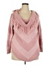 Derek Heart 100% Acrylic Chevron-herringbone Pink Pullover Sweater Size 3X - photo 1