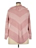 Derek Heart 100% Acrylic Chevron-herringbone Pink Pullover Sweater Size 3X - photo 2