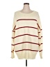 chic soul (chicsoul.com) Stripes Ivory Pullover Sweater Size XXL - photo 1
