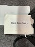 Midori Solid Black Swimsuit Top Size L - photo 4