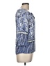 Cato 100% Rayon Blue 3/4 Sleeve Blouse Size M - photo 4