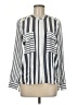 Vilagallo Stripes Gray White Long Sleeve Blouse Size EU (FR) 40 / US 8 - photo 1
