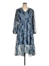 Joie 100% Polyester Paisley Multi Color Blue Casual Dress Size XL - photo 1