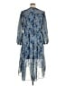 Joie 100% Polyester Paisley Multi Color Blue Casual Dress Size XL - photo 2