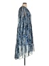 Joie 100% Polyester Paisley Multi Color Blue Casual Dress Size XL - photo 4