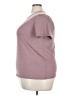 Shein Solid Purple Short Sleeve T-Shirt Size XXL - photo 5
