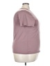 Shein Solid Purple Short Sleeve T-Shirt Size XXL - photo 4