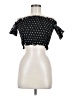 Eight Paris 100% Polyester Black Short Sleeve Blouse Size M - photo 1