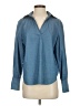 Sara Campbell Blue Long Sleeve Blouse Size XS - photo 1