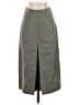 Burberry Solid Gray Green Formal Skirt Size 2 - photo 1