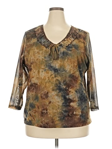 Sag Harbor 3/4 Sleeve Blouse (view 1)