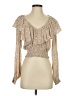 Rue Stiic Tan Long Sleeve Blouse Size S - photo 1