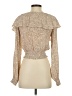 Rue Stiic Tan Long Sleeve Blouse Size S - photo 2
