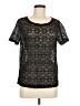 Ann Taylor LOFT Black Short Sleeve Top Size M - photo 1