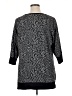 Style&Co Animal Print Black Pullover Sweater Size 1X - photo 2