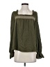 Mine 100% Polyester Green Long Sleeve Blouse Size S - photo 1
