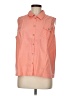 Brisas Orange Sleeveless Button-Down Shirt Size M (estimated) - photo 1