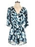 Lovers + Friends 100% Polyester Graphic Blue Romper Size M - photo 1