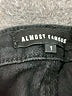 Almost Famous Stars Black Denim Shorts Size 1 - photo 3
