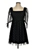 Forever 21 100% Polyester Polka Dots Black Casual Dress Size S - photo 1