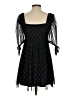 Forever 21 100% Polyester Polka Dots Black Casual Dress Size S - photo 2