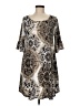 Voll Print Tan Casual Dress Size M - photo 1