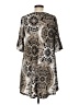 Voll Print Tan Casual Dress Size M - photo 2