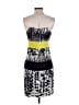 BCBGMAXAZRIA 100% Polyester Graphic Gray Cocktail Dress Size 4 - photo 2