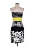 BCBGMAXAZRIA 100% Polyester Graphic Gray Cocktail Dress Size 4 - photo 1