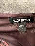 Express 100% Polyester Burgundy Bodysuit Size XS - photo 3