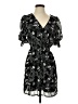 Lea & Viola 100% Polyester Paisley Black Casual Dress Size XS - photo 1