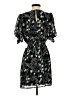 Lea & Viola 100% Polyester Paisley Black Casual Dress Size XS - photo 2