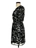 Lea & Viola 100% Polyester Paisley Black Casual Dress Size XS - photo 5