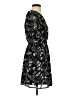 Lea & Viola 100% Polyester Paisley Black Casual Dress Size XS - photo 4