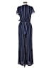 MICHAEL Michael Kors 100% Polyester Stripes Blue Jumpsuit Size 8 - photo 2