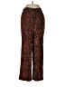 Intriguing Threads Animal Print Brown Casual Pants Size M - photo 1