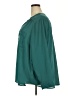 Torrid 100% Polyester Teal Long Sleeve Blouse Size 4X Plus (4) - photo 5