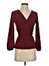 J.Crew 100% Polyester Burgundy Long Sleeve Blouse Size 00 - photo 1