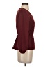 J.Crew 100% Polyester Burgundy Long Sleeve Blouse Size 00 - photo 4