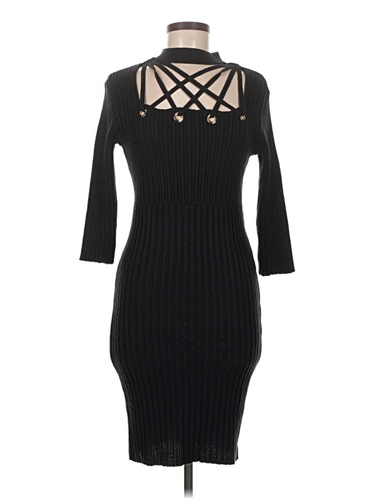 Pre-owned Venus Cocktail Dress In Black