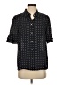 Tommy Hilfiger 100% Polyester Polka Dots Black Short Sleeve Blouse Size S - photo 1