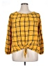 Lane Bryant 100% Rayon Yellow 3/4 Sleeve Blouse Size 16 - photo 1