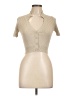 North End Tan Short Sleeve Top Size L - photo 1