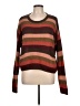 Madewell 100% Polyester Stripes Brown Pullover Sweater Size L - photo 1