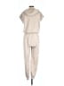 Wishlist 100% Polyester Solid Ivory Jumpsuit Size S - photo 2
