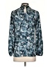 Waverly Grey 100% Polyester Blue 3/4 Sleeve Blouse Size XS - photo 2
