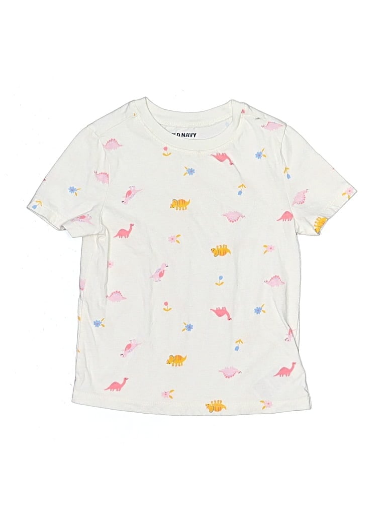 Pre-owned Old Navy Kids' Short Sleeve T-shirt In White