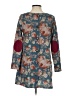 emerald Print Gray Casual Dress Size S - photo 2