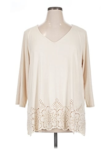 Eyeshadow 3/4 Sleeve Blouse (view 1)